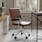 Martha Stewart Piper Upholstered Office Chair in Saddle Brown/Polished Nickel CH-220921-2-BR-MS - alternate 9